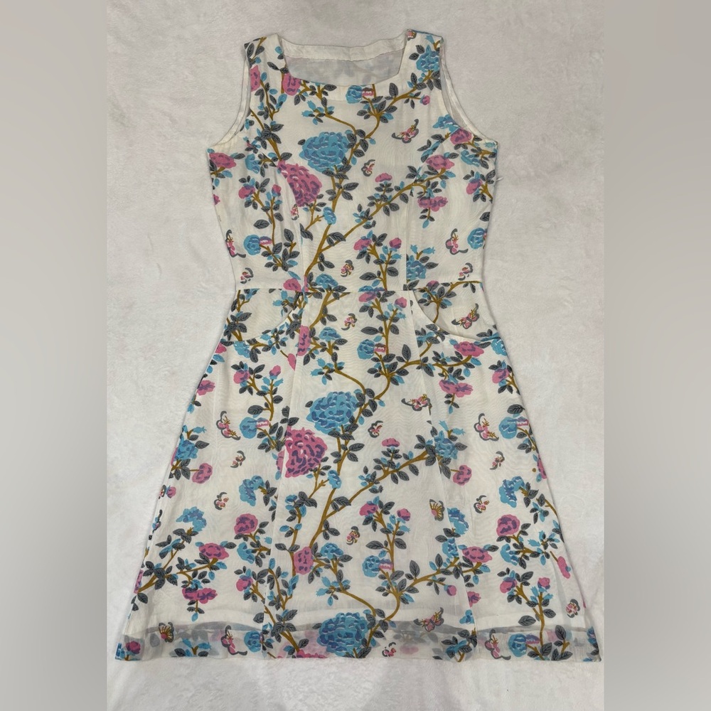 Floral Sleeveless Dress - Multicolor